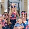 image:imageJOYIN 8Pcs 4th of July American Flag Glasses in Red White amp Blue Multi Style Patriotic USA Sunglass Eyewear for 4th of July Party Accessories Independence Day Parade Dress Up Accessory Supply