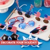 image:imageJOYIN 8Pcs 4th of July American Flag Glasses in Red White amp Blue Multi Style Patriotic USA Sunglass Eyewear for 4th of July Party Accessories Independence Day Parade Dress Up Accessory Supply