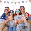 image:imageJOYIN 8Pcs 4th of July American Flag Glasses in Red White amp Blue Multi Style Patriotic USA Sunglass Eyewear for 4th of July Party Accessories Independence Day Parade Dress Up Accessory Supply