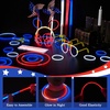 image:imageJOYIN 90 PCS July 4th Glow Sticks Set Red White Blue Patriotic Glow Sticks with Connectors Glow in the Dark Pinwheels Wands Headbands amp Glasses Party Favors for Independence Day Accessory Decor