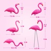 image:imageJOYIN 10 Pack Small Yard Flamingos Ornament Stakes Mini Pink Flamingo Yard Decorations Mini Lawn Plastic Flamingo Statue with Rubber Coating Metal Legs for Outdoor Garden Luau Party Gift 310IN