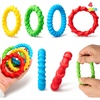 image:imageJOYIN 4Pcs Fidget Bracelet Vibrant colors and multiple tactile sensations Sensory toys for kids with autism Funny Gifts Treasure Box Birthday Gifts amp Party Favors Carnival Prizes Classroom Reward