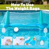 image:imageJOYIN Inflatable Volleyball Net amp Basketball Hoops Pool Float Set Balls Included for KidsAdults Summing Pool Game Floating Summer Floaties Volleyball Court BasketballLDark BlueBlue Cyan