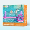 image:imageJOYIN Inflatable Volleyball Net amp Basketball Hoops Pool Float Set Balls Included for KidsAdults Summing Pool Game Floating Summer Floaties Volleyball Court BasketballLDark BluePink Purple