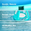 image:imageJOYIN Inflatable Volleyball Net amp Basketball Hoops Pool Float Set Balls Included for KidsAdults Summing Pool Game Floating Summer Floaties Volleyball Court BasketballLDark BlueBlue Cyan