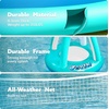 image:imageJOYIN Inflatable Volleyball Net amp Basketball Hoops Pool Float Set Balls Included for KidsAdults Summing Pool Game Floating Summer Floaties Volleyball Court BasketballLDark BlueBlue Cyan