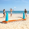 image:imageJOYIN Inflatable Volleyball Net amp Basketball Hoops Pool Float Set Balls Included for KidsAdults Summing Pool Game Floating Summer Floaties Volleyball Court BasketballLDark BlueOrange