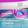 image:imageJOYIN Inflatable Volleyball Net amp Basketball Hoops Pool Float Set Balls Included for KidsAdults Summing Pool Game Floating Summer Floaties Volleyball Court BasketballLDark BluePink Purple