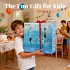 image:imageJOYIN Inflatable Volleyball Net amp Basketball Hoops Pool Float Set Balls Included for KidsAdults Summing Pool Game Floating Summer Floaties Volleyball Court BasketballLDark BlueBlue Cyan