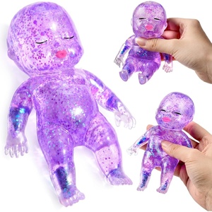 image:imageJOYIN Purple Baby Stress Relief Toy 61Inch Baby Glitter Squishy Toy Slow Rising Toy for Kids amp Adults Soft Squeeze Anxiety Relief Fidget Sensory Toy for Gifts Party Favors OfficePurple
