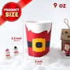 image:imageJOYIN 100PCS 9oz Christmas Disposable Paper Cups Xmas Drinking Party Cups Bulk with Christmas Elements and Holiday atmosphere for Chocolate Coffee Cold Beverage Holiday Tableware Party SuppliesCute
