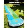 image:imageJOYIN 225ft Water Slides and 2 Bodyboards Lawn Water Slide Summer Slip Waterslides Water Toy with Build in Sprinkler for Backyard Outdoor Water Fun for KidsBlue  Green