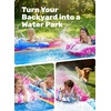 image:imageJOYIN 225ft Water Slides and 2 Bodyboards Lawn Water Slide Summer Slip Waterslides Water Toy with Build in Sprinkler for Backyard Outdoor Water Fun for KidsBlue  Pink
