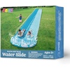 image:imageJOYIN 225ft Water Slides and 2 Bodyboards Lawn Water Slide Summer Slip Waterslides Water Toy with Build in Sprinkler for Backyard Outdoor Water Fun for KidsBlue  Light Blue