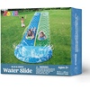 image:imageJOYIN 225ft Water Slides and 2 Bodyboards Lawn Water Slide Summer Slip Waterslides Water Toy with Build in Sprinkler for Backyard Outdoor Water Fun for KidsBlue  Green
