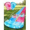 image:imageJOYIN 225ft Water Slides and 2 Bodyboards Lawn Water Slide Summer Slip Waterslides Water Toy with Build in Sprinkler for Backyard Outdoor Water Fun for KidsBlue  Pink