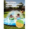 image:imageJOYIN 225ft Water Slides and 2 Bodyboards Lawn Water Slide Summer Slip Waterslides Water Toy with Build in Sprinkler for Backyard Outdoor Water Fun for KidsBlue  Green