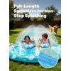 image:imageJOYIN 225ft Water Slides and 2 Bodyboards Lawn Water Slide Summer Slip Waterslides Water Toy with Build in Sprinkler for Backyard Outdoor Water Fun for KidsBlue  Light Blue