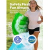 image:imageJOYIN 225ft Water Slides and 2 Bodyboards Lawn Water Slide Summer Slip Waterslides Water Toy with Build in Sprinkler for Backyard Outdoor Water Fun for KidsBlue  Green