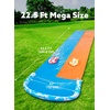 image:imageJOYIN 225ft Water Slides and 2 Bodyboards Lawn Water Slide Summer Slip Waterslides Water Toy with Build in Sprinkler for Backyard Outdoor Water Fun for KidsBlue  Orange