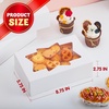 image:imageJOYIN 36 PCS Christmas Cookie Boxes for Gift Giving 875 x 575 x 275 Xmas Holiday White Bakery Treat Boxes Containers with Window for Pastries Cupcakes Chocolate Candy Brownies Donuts36