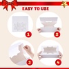 image:imageJOYIN 36 PCS Christmas Cookie Boxes for Gift Giving 875 x 575 x 275 Xmas Holiday White Bakery Treat Boxes Containers with Window for Pastries Cupcakes Chocolate Candy Brownies Donuts36
