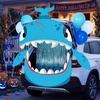 image:imageJOYIN Halloween Whale Trunk Or Treat Car Decorations Spooky Whale Car Decor Kit with Balloons Streamer for SUV Indoor Outdoor Halloween Party for Garage Lawn Archway Haunted House