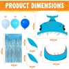 image:imageJOYIN Halloween Whale Trunk Or Treat Car Decorations Spooky Whale Car Decor Kit with Balloons Streamer for SUV Indoor Outdoor Halloween Party for Garage Lawn Archway Haunted House