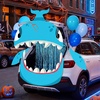 image:imageJOYIN Halloween Whale Trunk Or Treat Car Decorations Spooky Whale Car Decor Kit with Balloons Streamer for SUV Indoor Outdoor Halloween Party for Garage Lawn Archway Haunted House