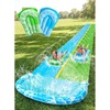 image:imageJOYIN 225ft Water Slides and 2 Bodyboards Lawn Water Slide Summer Slip Waterslides Water Toy with Build in Sprinkler for Backyard Outdoor Water Fun for KidsBlue  Green