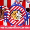 image:imageJOYIN 180 Pcs Patriotic Party Supplies Dinnerware Set of 30 Plates30 Napkins30 Paper Cups and 90 Plastic Utensils for 4th of July Celebration Memorial Day Patriotic Party Decoration Serves 30