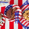 image:imageJOYIN 180 Pcs Patriotic Party Supplies Dinnerware Set of 30 Plates30 Napkins30 Paper Cups and 90 Plastic Utensils for 4th of July Celebration Memorial Day Patriotic Party Decoration Serves 30