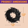 image:imageJOYIN 135 Black Natural Feathers Wreath for Halloween Decorations Spooky Scene Party Favors Halloween Photo Props Trick of Treat Front Door Porch Window Indoor Outdoor Party Decorations