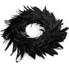 image:imageJOYIN 135 Black Natural Feathers Wreath for Halloween Decorations Spooky Scene Party Favors Halloween Photo Props Trick of Treat Front Door Porch Window Indoor Outdoor Party Decorations