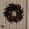 image:imageJOYIN 135 Black Natural Feathers Wreath for Halloween Decorations Spooky Scene Party Favors Halloween Photo Props Trick of Treat Front Door Porch Window Indoor Outdoor Party Decorations