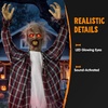image:imageJOYIN 36FT Halloween Animatronic Hanging Imprisoned Zombie Sound Activated Shaking HalfBody Prop with Chains LifeSize Undead Prisoner for Indoor Outdoor Haunted House Yard Party Decor