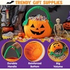 image:imageJOYIN Plush Halloween Pumpkin Basket 11 X 134 in Candy Trick or Treat Bag Cute Orange Tote Bucket with Handle for Kids Girls Boys Party Favor Supplies Trick or Treating Gifts BagClassic Face