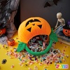 image:imageJOYIN Plush Halloween Pumpkin Basket 11 X 134 in Candy Trick or Treat Bag Cute Orange Tote Bucket with Handle for Kids Girls Boys Party Favor Supplies Trick or Treating Gifts BagClassic Face