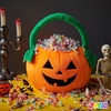 image:imageJOYIN Plush Halloween Pumpkin Basket 11 X 134 in Candy Trick or Treat Bag Cute Orange Tote Bucket with Handle for Kids Girls Boys Party Favor Supplies Trick or Treating Gifts BagClassic Face