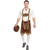 image:imageSpooktacular Creations Mens German Bavarian Oktoberfest Costume Set Beer Costume Hat for Adults Halloween and Beer FestivalBrown
