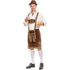 image:imageSpooktacular Creations Mens German Bavarian Oktoberfest Costume Set Beer Costume Hat for Adults Halloween and Beer FestivalBrown