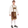 image:imageSpooktacular Creations Mens German Bavarian Oktoberfest Costume Set Beer Costume Hat for Adults Halloween and Beer FestivalBrown