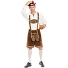 image:imageSpooktacular Creations Mens German Bavarian Oktoberfest Costume Set Beer Costume Hat for Adults Halloween and Beer FestivalBrown