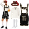 image:imageSpooktacular Creations Mens German Bavarian Oktoberfest Costume Set Beer Costume Hat for Adults Halloween and Beer FestivalDark