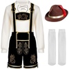 image:imageSpooktacular Creations Mens German Bavarian Oktoberfest Costume Set Beer Costume Hat for Adults Halloween and Beer FestivalDark