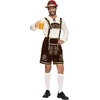 image:imageSpooktacular Creations Mens German Bavarian Oktoberfest Costume Set Beer Costume Hat for Adults Halloween and Beer FestivalDark Brown