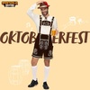 image:imageSpooktacular Creations Mens German Bavarian Oktoberfest Costume Set Beer Costume Hat for Adults Halloween and Beer FestivalDark Brown