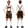 image:imageSpooktacular Creations Mens German Bavarian Oktoberfest Costume Set Beer Costume Hat for Adults Halloween and Beer FestivalDark Brown