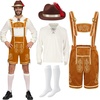 image:imageSpooktacular Creations Mens German Bavarian Oktoberfest Costume Set Beer Costume Hat for Adults Halloween and Beer FestivalGinger