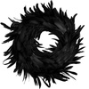 image:imageJOYIN 135 Black Natural Feathers Wreath for Halloween Decorations Spooky Scene Party Favors Halloween Photo Props Trick of Treat Front Door Porch Window Indoor Outdoor Party Decorations
